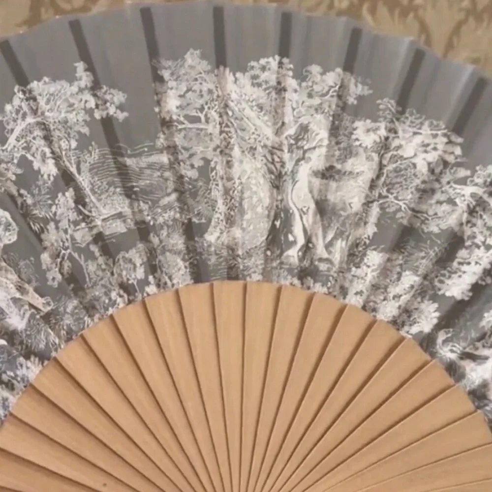 Rare Dior Beauty Limited Edition Set 3 Pouches + Toile de Jouy Folding Fan NEW